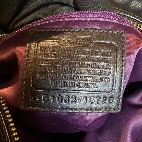 Coach Bag Black and Cream Shoulder Bag NWOT - Picture 11 of 12